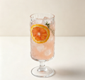 Ins-Style Ice Pattern Embossed Footed Glass, Commercial Cafe Cup for Cold Brew Beverages